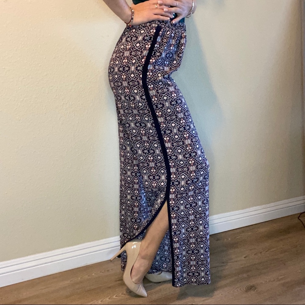 Pants with wide leg